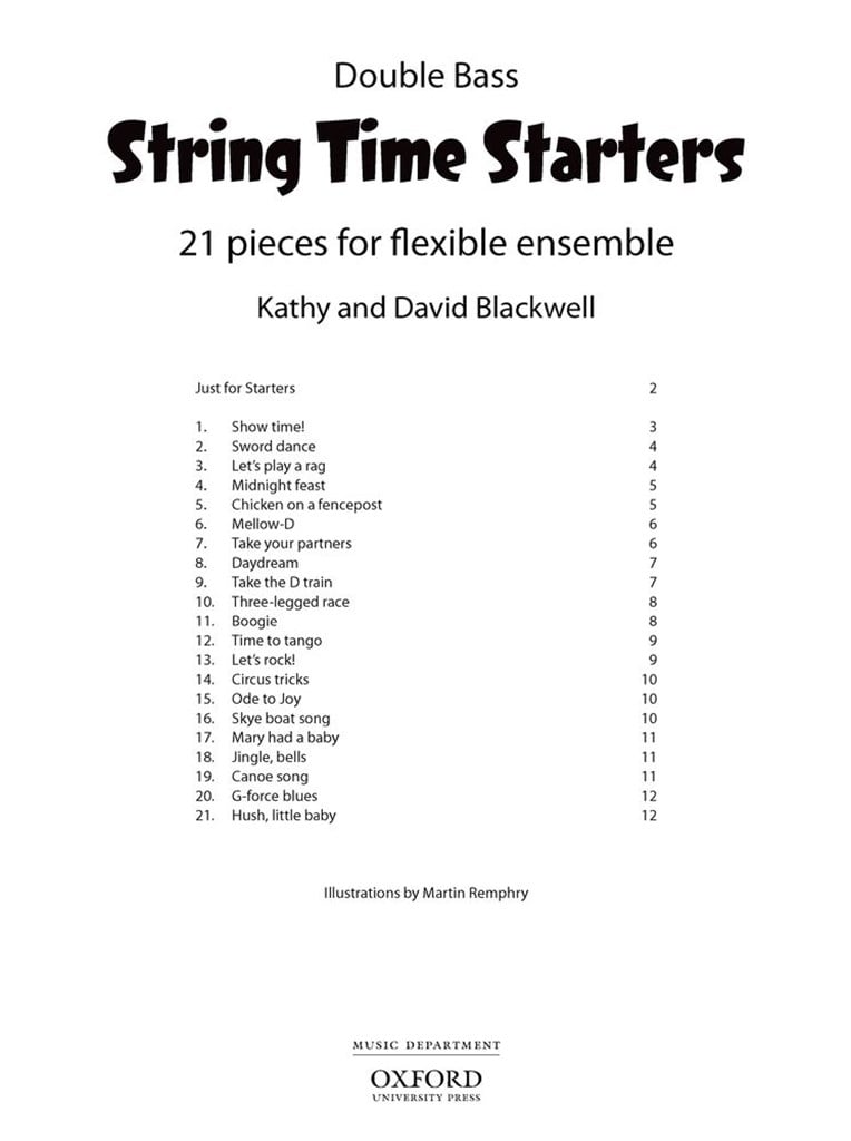 String Time Starters Double Bass